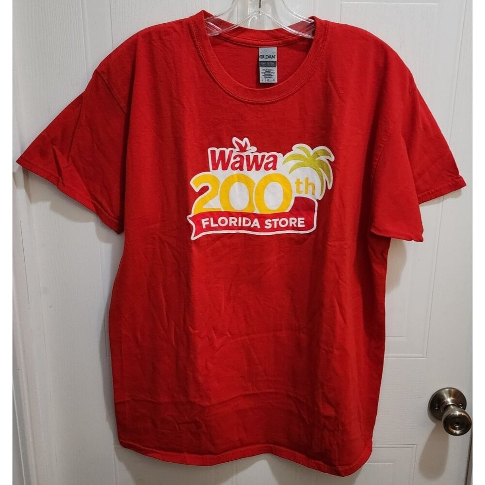 Wawa Mens Short Sleeve T Shirt 200th Florida Store Naples October 17, 2019 Red L